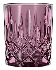 Nachtmann Lot de 2 verres à whisky, en cristal, rose, 295 ml, couleur framboise, noblesse vintage, 104244