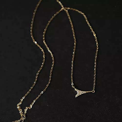 Halskette Romantischer Turm in Frankreich Anhänger Halskette für Frauen Hochzeit Statement Überzug Goldschmuck