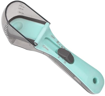 Cuillère Doseuse Réglable pour Chiens et Chats, Tasse de Mesure avec Échelle pour Croquettes et Nourriture Humide