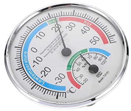 SUPVOX Termometro Igrometro Da Esterno Alta Precisione Per Patio e Sauna Misuratore Di Temperatura e Umidità Design Codi Colorati Per Casa e Ufficio