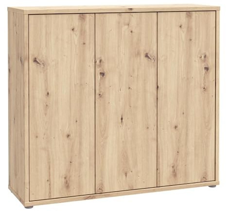 Generisch Schuhschrank - 109 x 99 cm - 3 Türen - Artisan Eiche Dekor