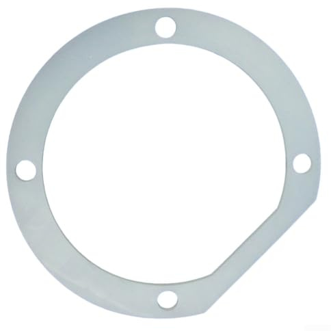 Weiße Silikondichtung für Induktionsluftventilator T258225, Ersatz für Fröling, hitzebeständig 230°C, innen 16,5x15,7cm, außen 19,5x21cm, 1 Stück