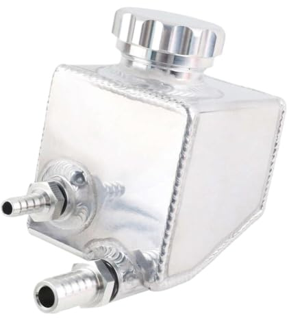 Argento Nero Serbatoio del Fluido Serbatoio Pompa del Servosterzo Lucido Compatibile Con V6 V8 VT VX VU VY VZ VE LS1 LS2 Alluminio(Silver)