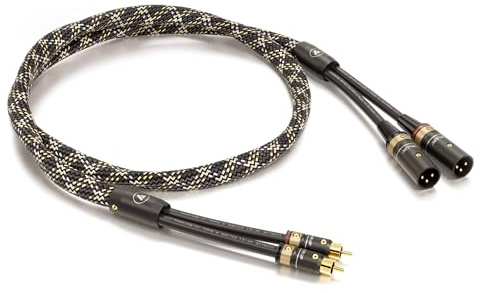 VIABLUE SALE/ALTE SERIE/ABVERKAUF NF-S1 SILVER QUATTRO Cinch-XLR-Kabel Männlich * Analog/NF * Audiokabel * TWIST * 1 Stück * 4-fach Abschirmung * T6s Cinch-/XLR-M-Stecker * 500 cm * 5.0 m