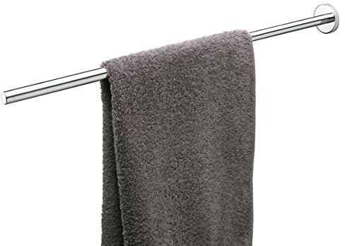 Tiger Boston Teleskop Handtuchhalter, Handtuchstange stufenlos ausziehbar von 35 bis 60 cm, Handtuchhalterung aus rostfreiem Edelstahl, Oberfläche: poliert
