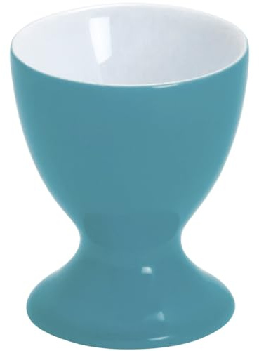Kahla Pronto Colore Coquetier avec Pied, Porcelaine, Bleu Canard, 207401A72216X