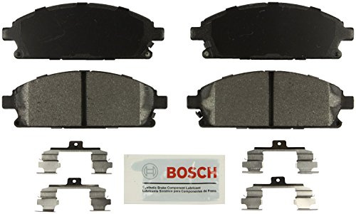 BOSCH BE855H Blue Semi-Metallic Disc Brake Pad Set With Hardware - Compatible With Select Acura MDX; Infiniti Q45, QX4; Nissan Pathfinder, Quest; FRONT