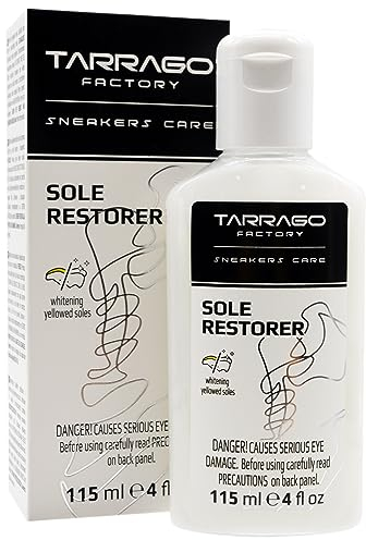 Sneakers Sole Restorer 115 ml | Restaura el Blanco de las Suelas de Goma | Blanqueador Suelas para Zapatillas | Cuidado y Reparación del Calzado | Transparente