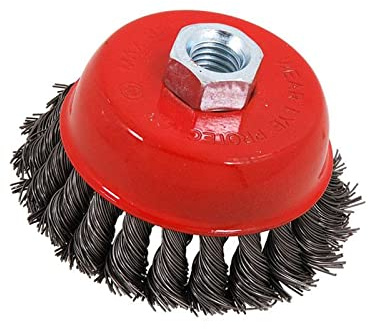 Trenzado Rueda de Alambre Cepillo 150mm M14 para 4 1/2 115mm Amoladora Angular