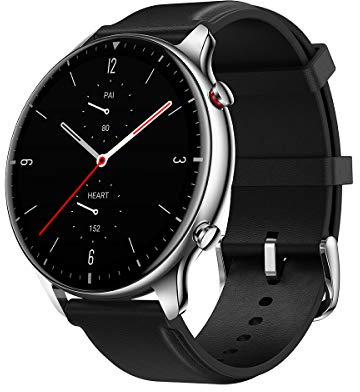 Amazfit Smartwatch GTR 2 Orologio Intelligente Fitness Tracker 1,39 Pollici Touch Control Impermeabile 5 ATM con GPS, Contapassi, 90 Modalità Sport, Memoria musicale da 3 GB (Acciaio Inossidabile)