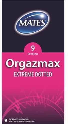MATES ORGAZMAX Extreme Dotted Condoms 9 Pack