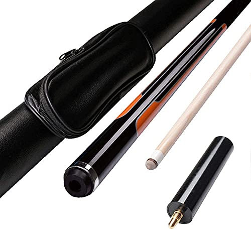 Billardqueue Professionelle Professioneller Pool Stick/Queue,58 Zoll 18-21oz Pool Queue Stick Kit,1/2 Billard Stick aus Ahorn,13mm Tip Billard Stick,Snooker Queue mit Erweiterungszubehör GCSQF210824(