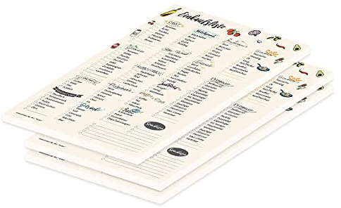 PRICARO Einkaufsliste System, Script, A5, 3 Stück