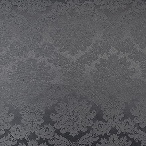 Dekostoff Jacquard Ornamente grau