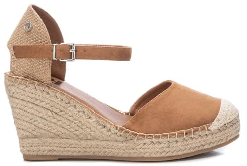 XTI 14238201, Sandali con zeppa Tipo Espadrillas Donna, Cammello 58, 38 EU