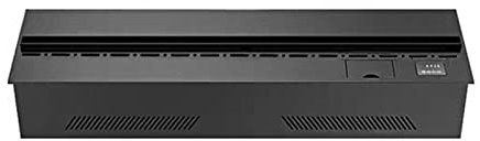 Fireplace Length 70.2 to 47.2 Inches Electric Fireplace Freestanding Heater Flame Effect Fireplace with Touch Screen Buttons, Metal Panel, No Need to Reserve Vents Electric Fireplaces (Color : Black