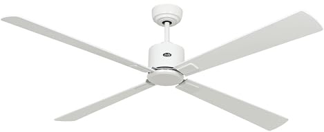 CasaFan Ventilateur de plafond avec WiFi Eco Neo III 152 cm 943333W Moteur blanc/pales réversibles Blanc et gris clair