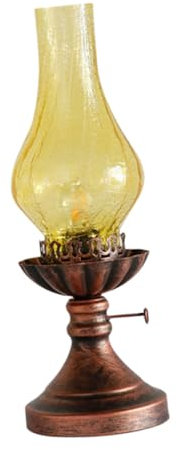 Cabilock Schreibtischlampe Retro Tischlampe Rustikal Nachttischlampe Vintage Zimmerschreibtischlampe Petroleumlampe Dekor Innenbereichs Tischlampe Schreibtisch Licht