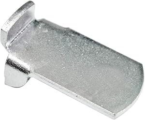 Hettich VARI Bodenträger Tablarträger Stahl verzinkt 16 STK. 15 x 25 x 7 mm | Regal-Bodenträger zum Einhängen, Fachbodenträger Schrank, für Bodenträgerschiene 16 mm