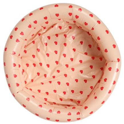 ifundom Piscina para Piscina para Perros Flotadores Infantiles para Piscina Bañera Hinchable para Piscina Infantil De Plástico Piscina Inflable De Polivinilo Beige