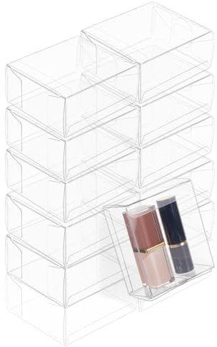 BENECREAT 40 Packung Transparente Geschenkbox 8x4x9cm Rechteckige Transparente PVC Geschenkboxen Zum Verpacken Verkauf Party Geschenke Hochzeit Unternehmen