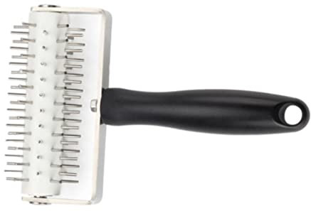 TOPPERFUN Manual Pizza Rolling Pin Dough Docker Stainless Steel Puncher Tool for Baking Cookies Bread Pastry