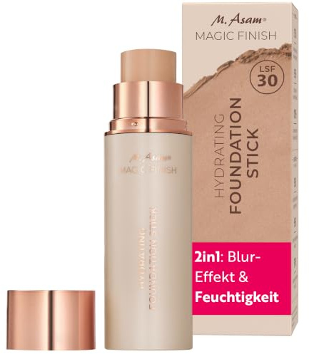 M. Asam Magic Finish Hydrating Foundation Stick, Creamy Nude (12g) | Für ein natürliches, semi-mattes Finish, Mit SPF 30 & 1% Hyaluron, Kaschiert Fältchen & Unreinheiten, Creme Foundation