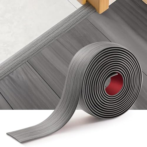 GOUZIBHD Bande de Recouvrement de Sol Stratifié Autocollant pour Jointer Joints de Sol, Bande de Transition pour Sol, Moquette Seuil de Porte, Bande de Transition pour Sol Vinyle(Size:3M/10Ft)