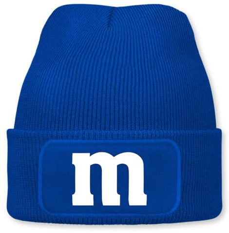 Prozente Momente Buchstabe m – lustige Wintermütze | Beanie für Damen & Herren, warm, elastisch & Unisex, Strickmütze mit Patch & Druck, perfekt für Après-Ski, Weihnachtsmarkt & Fasching