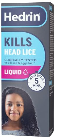 Hedrin Kills Headlice Liquid Gel, Fast and Effective Lice and Nit Treatment, Kills Head Lice and Eggs, 4 Treatments, Clinically Tested, Suitable for Adults and Children, 100ml