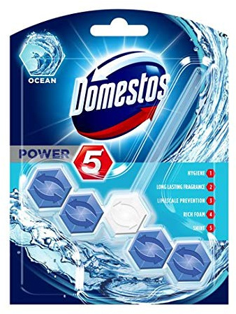 Domestos Power 5 Ocean Block Toilet Rim Cleaner 55g (6 Pack)
