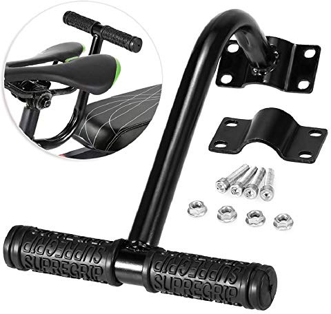 WANLIANG Bicycle Rear Seat Handlebar, Mountain & Road Bike Handle, Bicycle Rear Seat Armrest Accessories (Bend)
