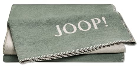 Joop! Tagesdecke, einfarbig, doppelseitig, Jade, silberfarben, 150 x 200 cm