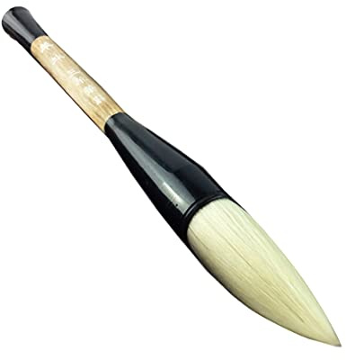 Fendawn Strive Pennello per Calligrafia Cinese Kanji Sumi Giapponese, Pennello da Disegno, Capelli Bianchi
