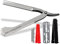 Rasiermesser mit Wechselklingen aus Solingen Bartmesser Made in Germany Rasier-Set für Herren mit Kleiner/Großer Rasierklinge Profi Bartpflege Rasur Messer für eine perfekte Nassrasur (Silber)