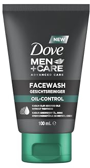 Dove Men+Care Gesichtsreiniger Oil Control - Hautpflege Männer - schützt, reduziert Hautglanz & minimiert Poren, ohne zu fetten, 1x100ml