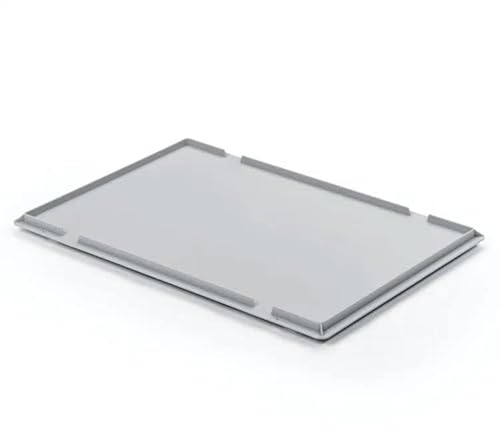 SuperSparSet 10x Auflagedeckel für Eurobehälter | BxT 30x40cm | Eurobox, Transportbox, Transportbehälter, Stapelbehälter