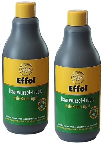 RL24 - Haarwurzel-Liquid – Pferde Hautlotion 2 x 500 ml Flasche (2er Set) | Für Langhaar & Haarwurzel – Mähnenliquid mit Urea & Birkenextrakt