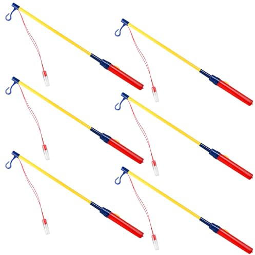 Faburo Laternenstab, LED Elektronischer Laternenstab Kinder 6er-Pack, 40cm Lang Led Laternenstab Kinder, Laternenstab mit LED für St Martin, Halloween, Kinderpartys, Kostümpartys, Weihnachten und Mehr