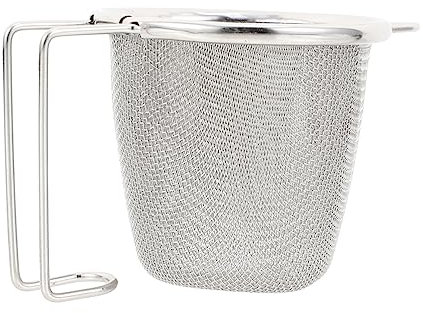 IMIKEYA Stainless Steel Tea Strainer Portable Tea Filter for Infuser Handle for Home Kitchen
