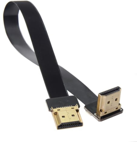 NFHK CYFPV FPV HDMI maschio ad angolo verso l'alto 90D HDMI maschio HDTV FPC cavo piatto per fotografia aerea FPV HDTV multicopter