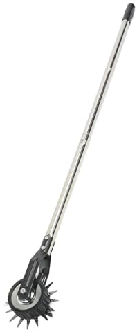 Wifehelper Coupe-Bordure Manuel, Coupe-Bordure Rotatif à Une Roue, Outil de Coupe-Bordure Manuel pour Trottoir, Coupe-Bordure Manuel en Acier Inoxydable avec Poignée pour Jardin de Cour (3