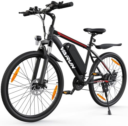 VARUN 26 Electric Bike with 48V Removable Battery, 250W Motor, E-Bike with 21 Speed Gear, 4 Riding Modes, Range Up to 60KM, Electric Mountain Bike for Adult