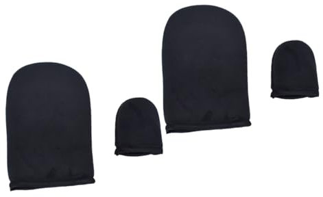 Healeved 4pcs Self Tanning Mitt Makeup Gloves for Tanning Mitt Applicator Sunscreen Gloves for Face for Sun Protection