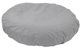 EechicSpace Hundebettbezug, rund, wasserdicht, 106 cm, Hellgrau