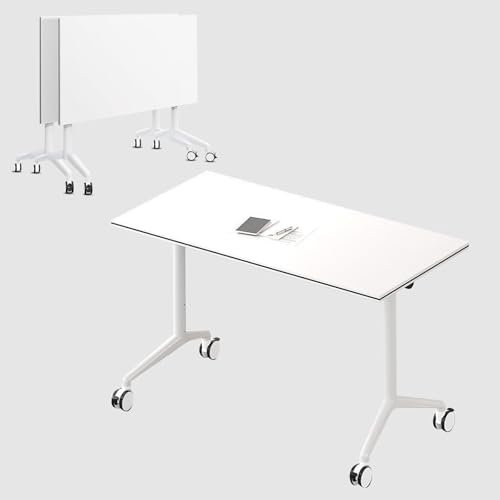 WXFKLDJ 70.9x23.6x29.5in, Konferenztisch, 2Er-Pack, Faltbare Besprechungstische, Moderner Großer Mobiler Schulungstisch, Spleißpult Für Konferenzraum, Klassenzimmer, Büro