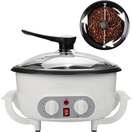 Coffee Roaster Machine 800W, Automatic Bean Roaster, 0-240℃ Adjustable, 750G Capacity, 60 Minutes Timer, Non Stick Coating - for Coffee Bean, Nut, Peanut Roasting