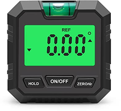 SHUAIGUO Digitales elektronisches Wasserwaagen- und Winkelmessgerät, Winkelsucher mit Wasserwaage und Magnetfuß, digitales Neigungsmesser-Winkelmessgerät für Holzbearbeitung, BAU und Maschinen