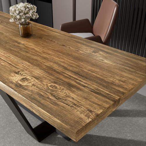 YENHOME Stor självhäftande film, möbler, träutseende, kök, brun, 81 x 300 cm, självhäftande tapet, trä, brun, möbelfolie, självhäftande dekorativ film, köksbord, köksfronter, fönsterbräda, skåp