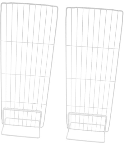 Mipcase Separatore Congelatore in Ferro Bianco, Set da 2, per Frigo